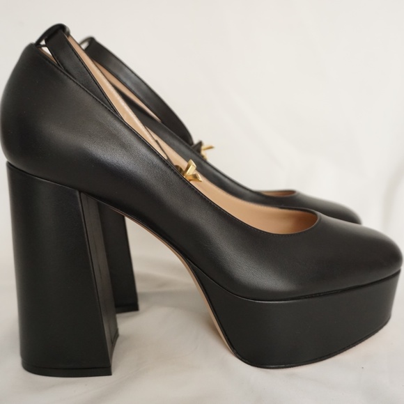 Gianvito Rossi MANILA Black Leather Platform Mary Jane Shoes Trendy!! - Picture 8 of 13